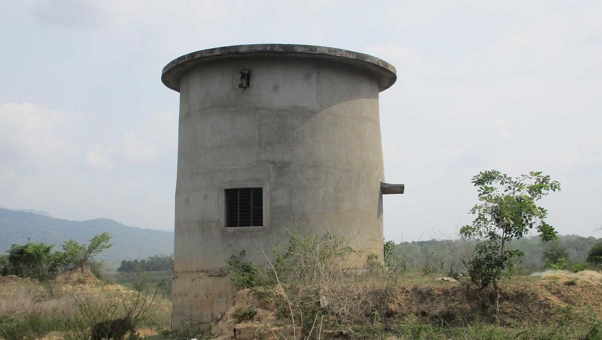 The jack well work has been completed as a part of Honnekoodige lift irrigation project.