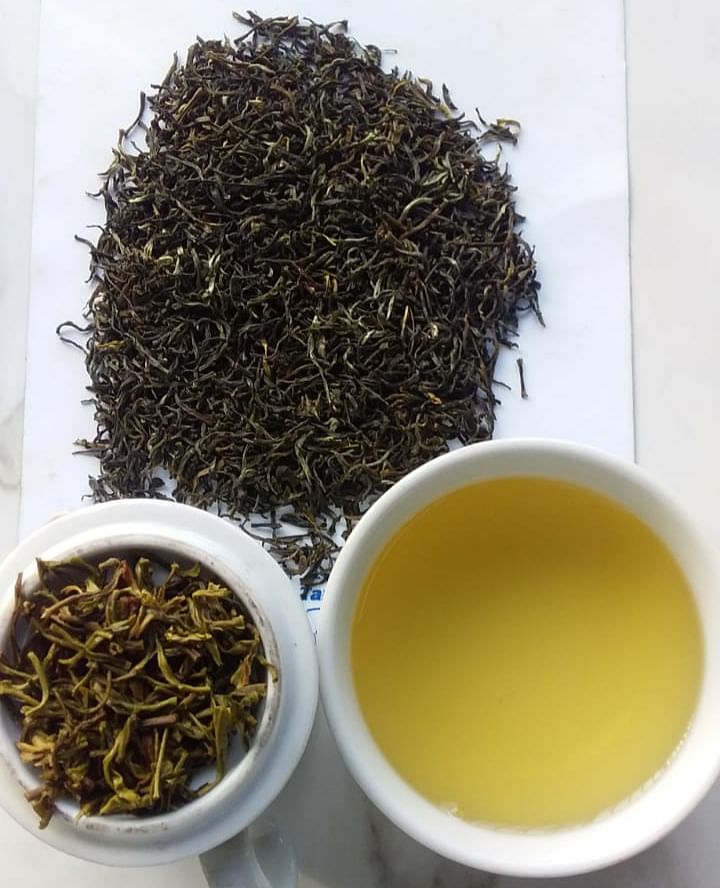 Green tea of Mahalaxmi Tea Estate, which were auctioned at Rs. 502 per kg in Jorhat e-auction centre on Monday. 