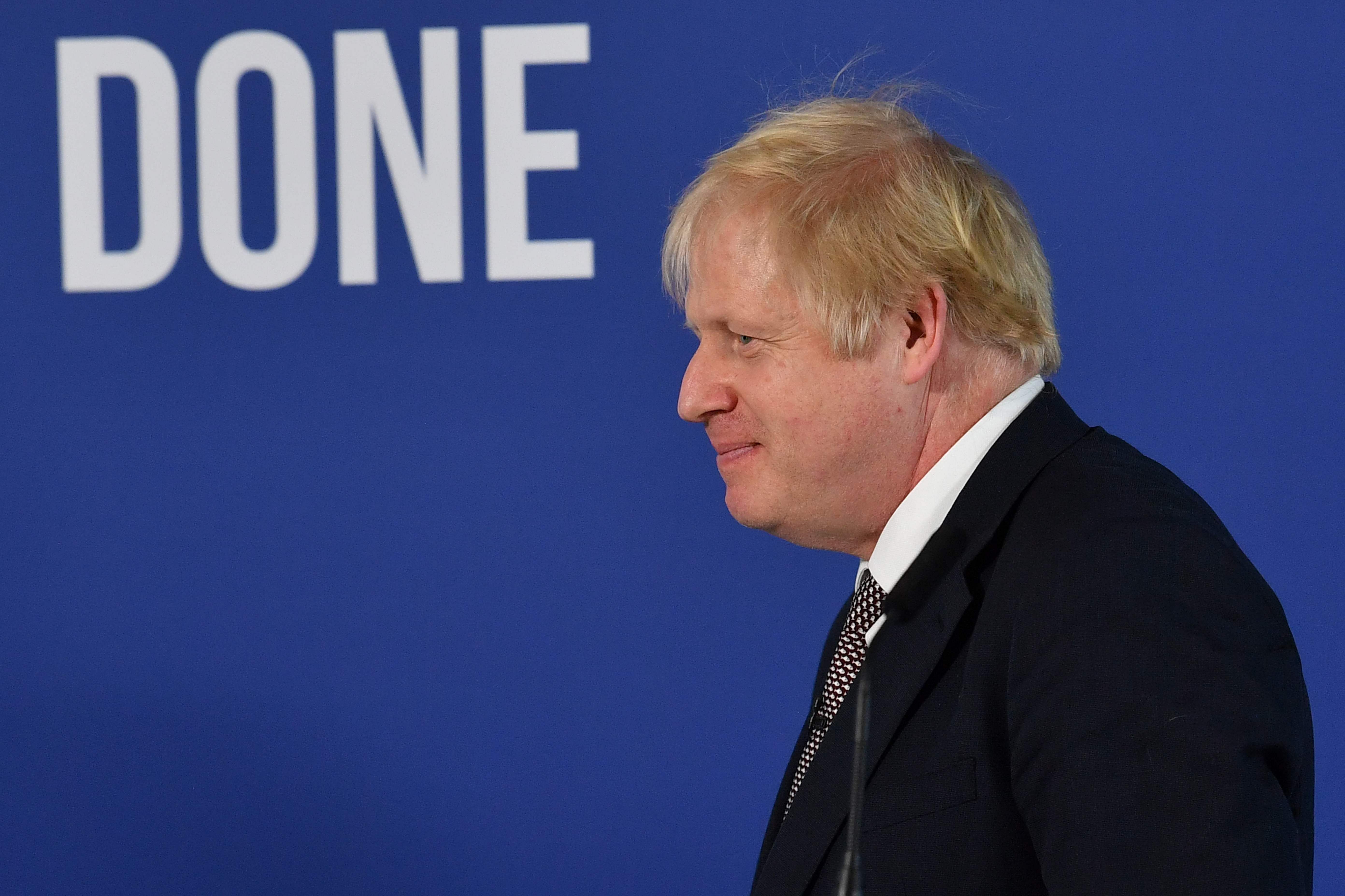 Britain's Prime Minister and Conservative leader Boris Johnson (AFP Photo)