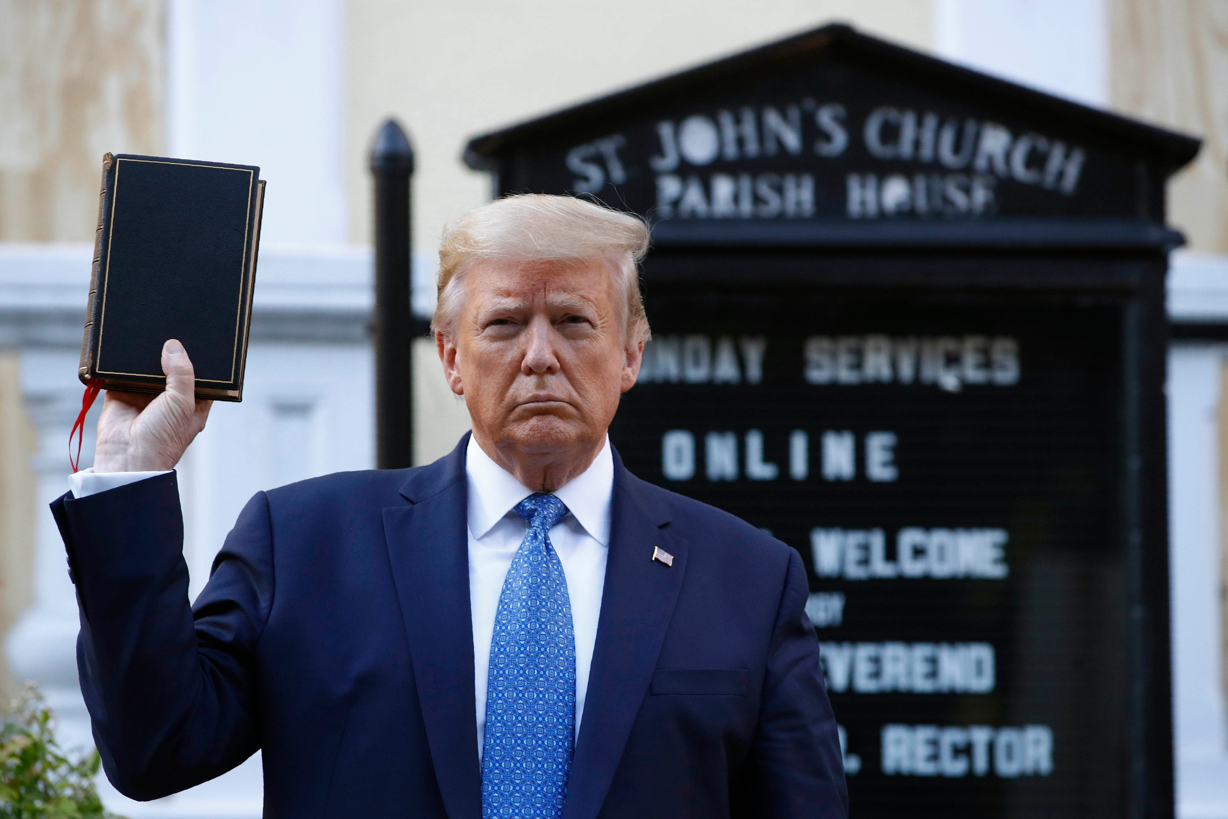 Other Episcopalian leaders denounced Trump's visit to the church as "disgraceful and morally repugnant." (Credit: AP Photo)