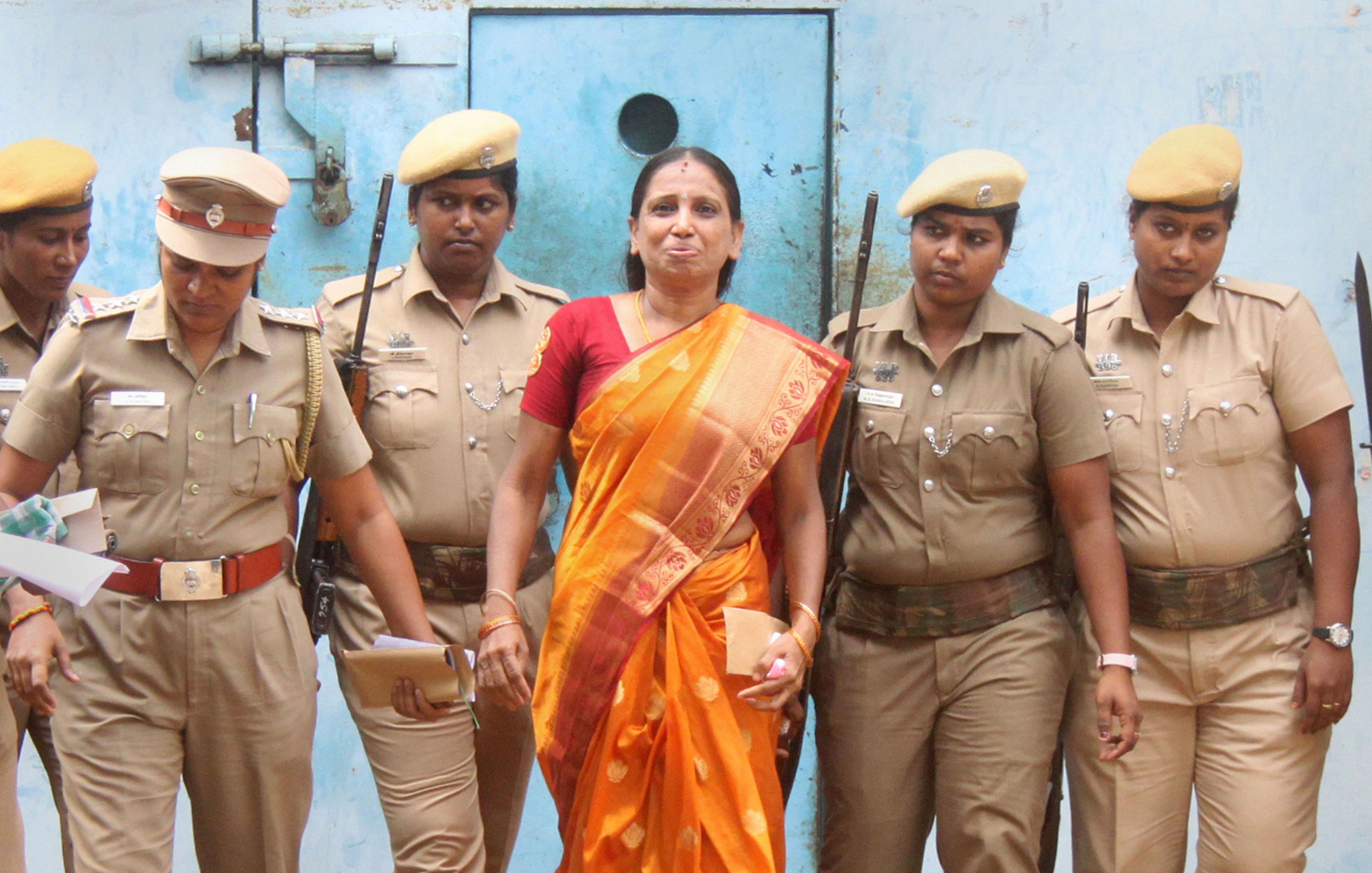  Nalini Sriharan, one of the seven convicts in the Rajiv Gandhi assassination case. (PTI File Photo)