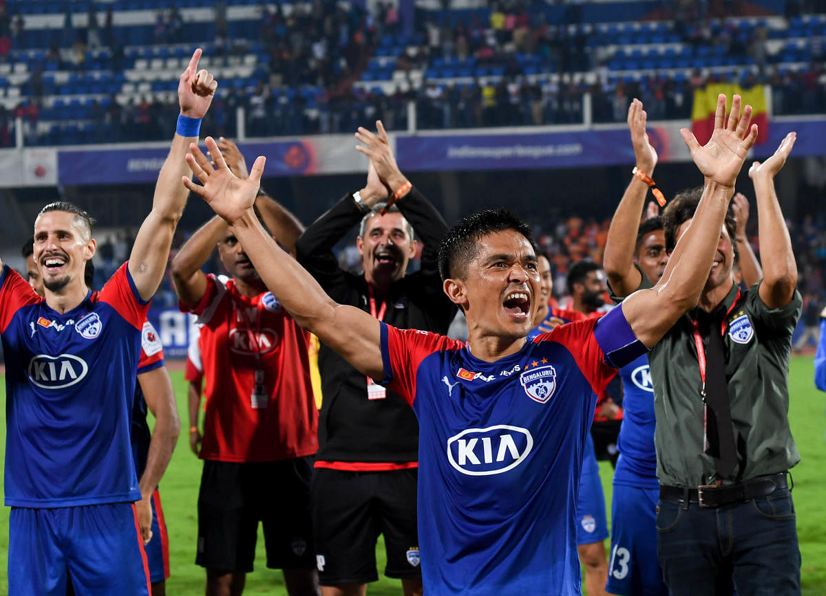 Bengaluru FC was given the AFC Cup play-off spot for their position in the Indian Super League league phase. DH FILE Photo