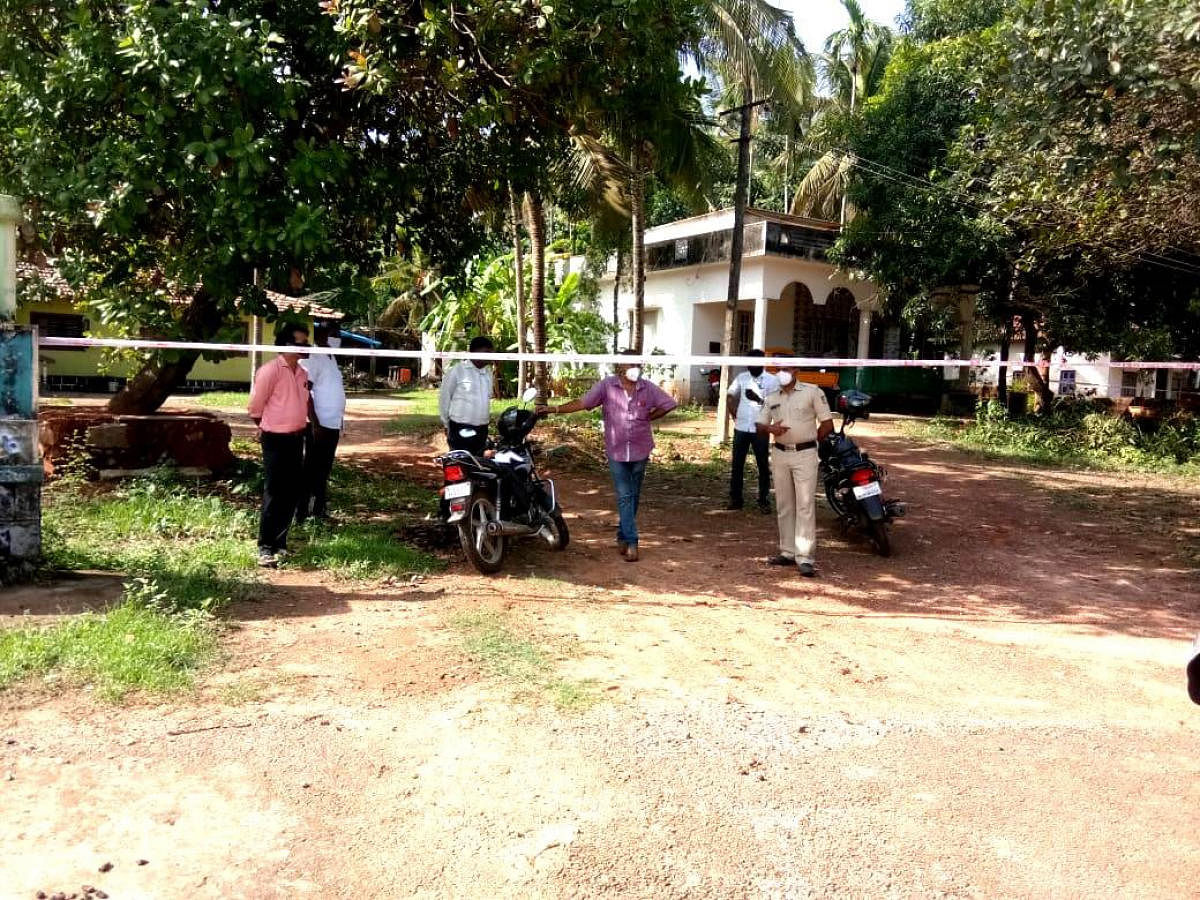 After a home guard tested positive for Covid-19, two houses at Madhuvana in Brahmavar were sealed on Friday.