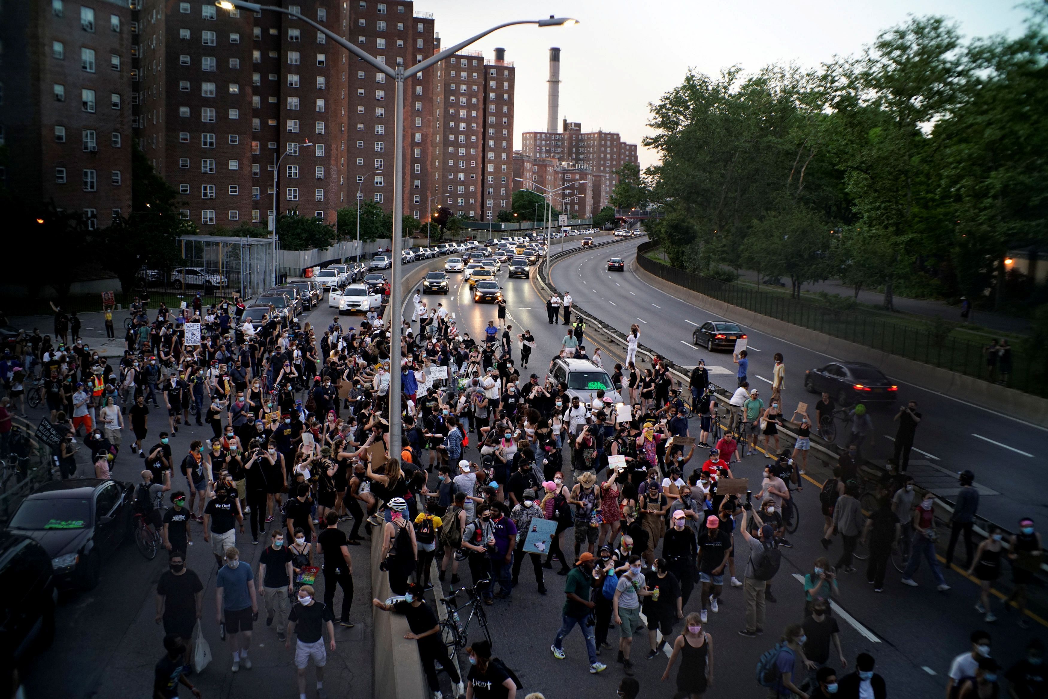 Mayor Bill de Blasio has insisted the curfew will remain in place throughout the weekend. Credit: Reuters Photo