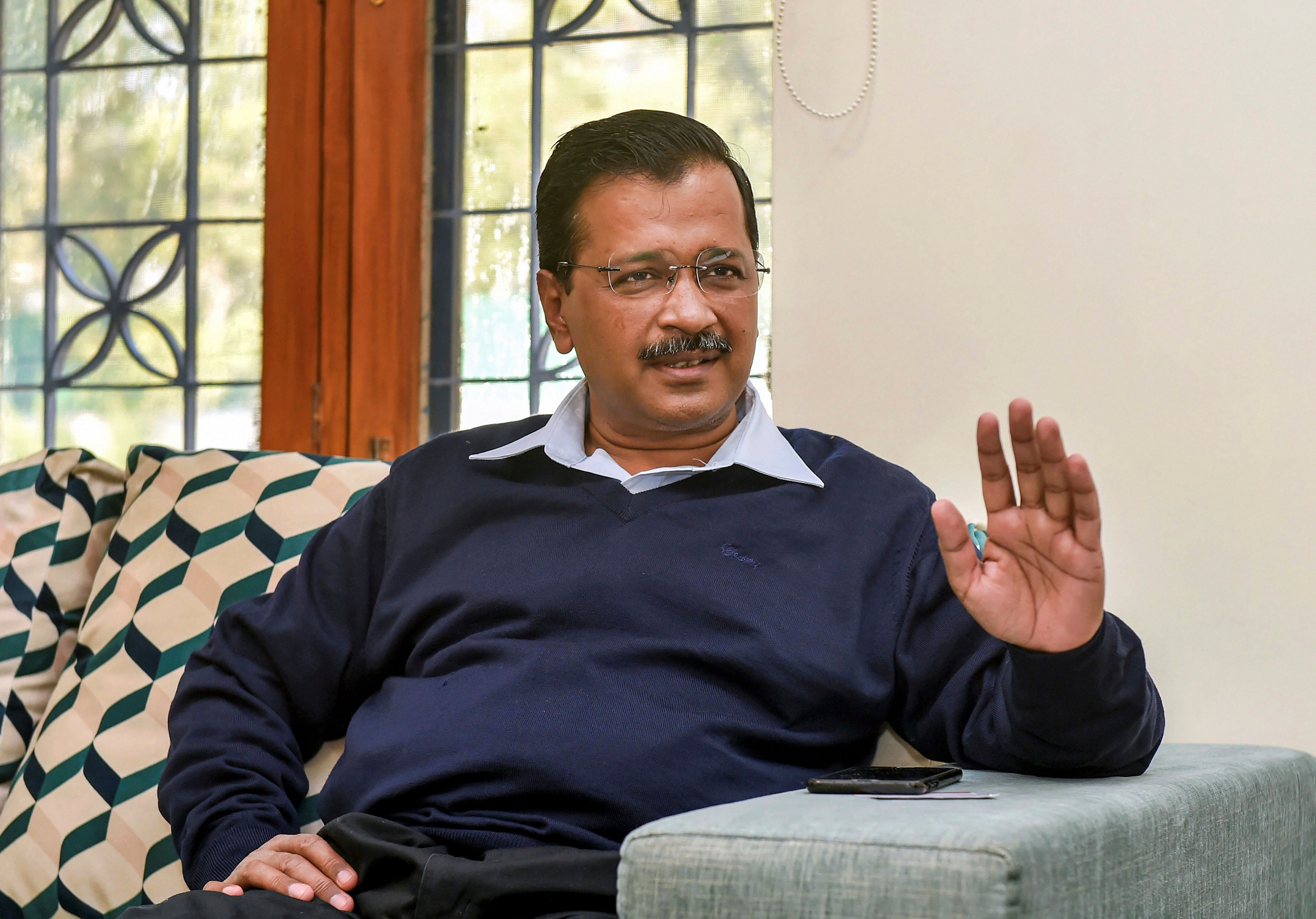  Delhi Chief Minister and Aam Aadmi Party (AAP) National Convenor Arvind Kejriwal (PTI Photo)