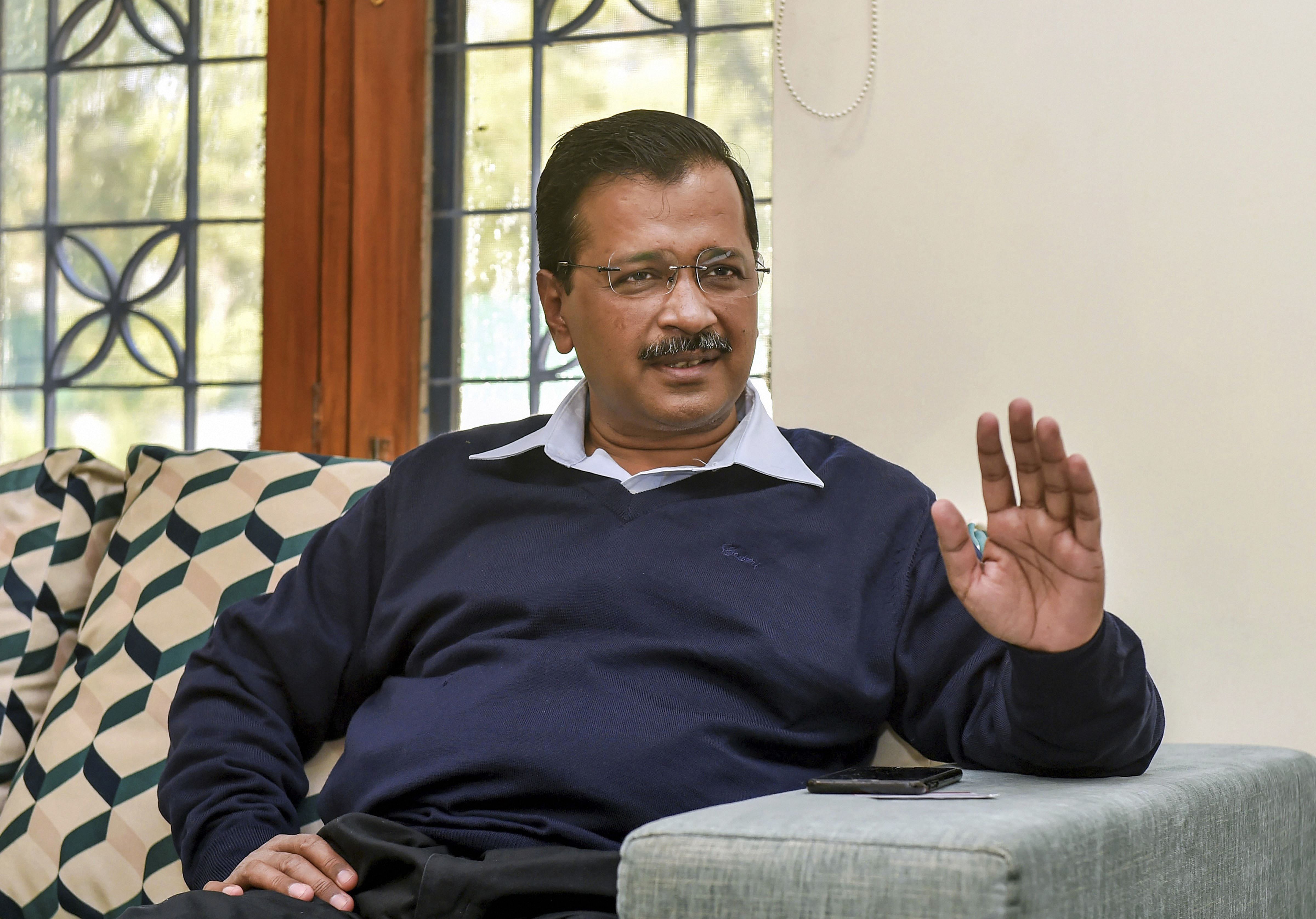  Delhi Chief Minister and Aam Aadmi Party (AAP) National Convenor Arvind Kejriwal (PTI Photo)