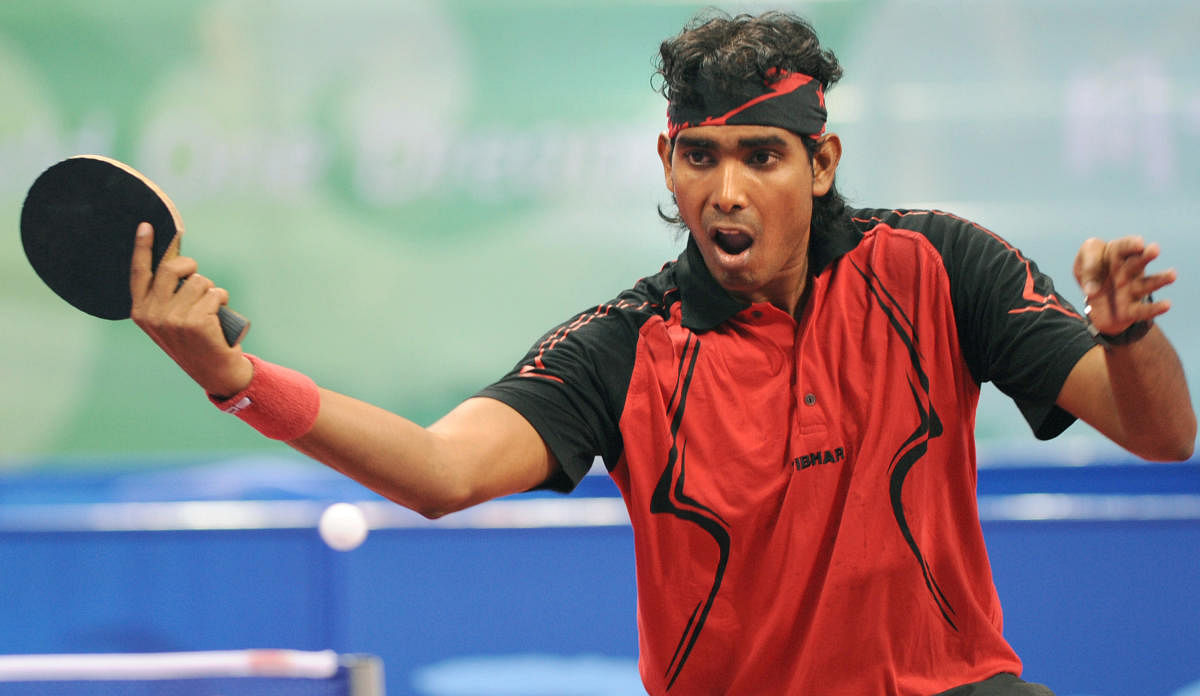 India men's team stunned Japan in quarterfinals to assure the country its first-ever medal in table tennis at the Asian Games on Monday. DH FILE PHOTO