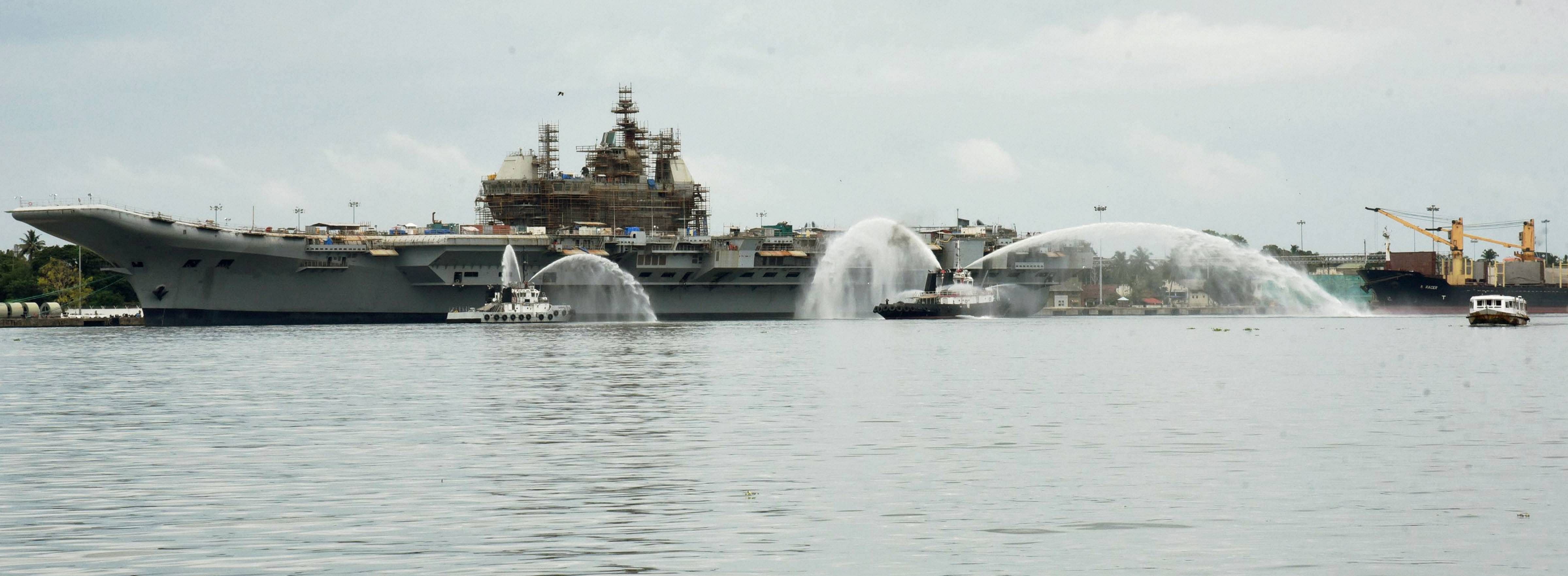 Aircraft carrier INS Vikrant (PTI Photo)