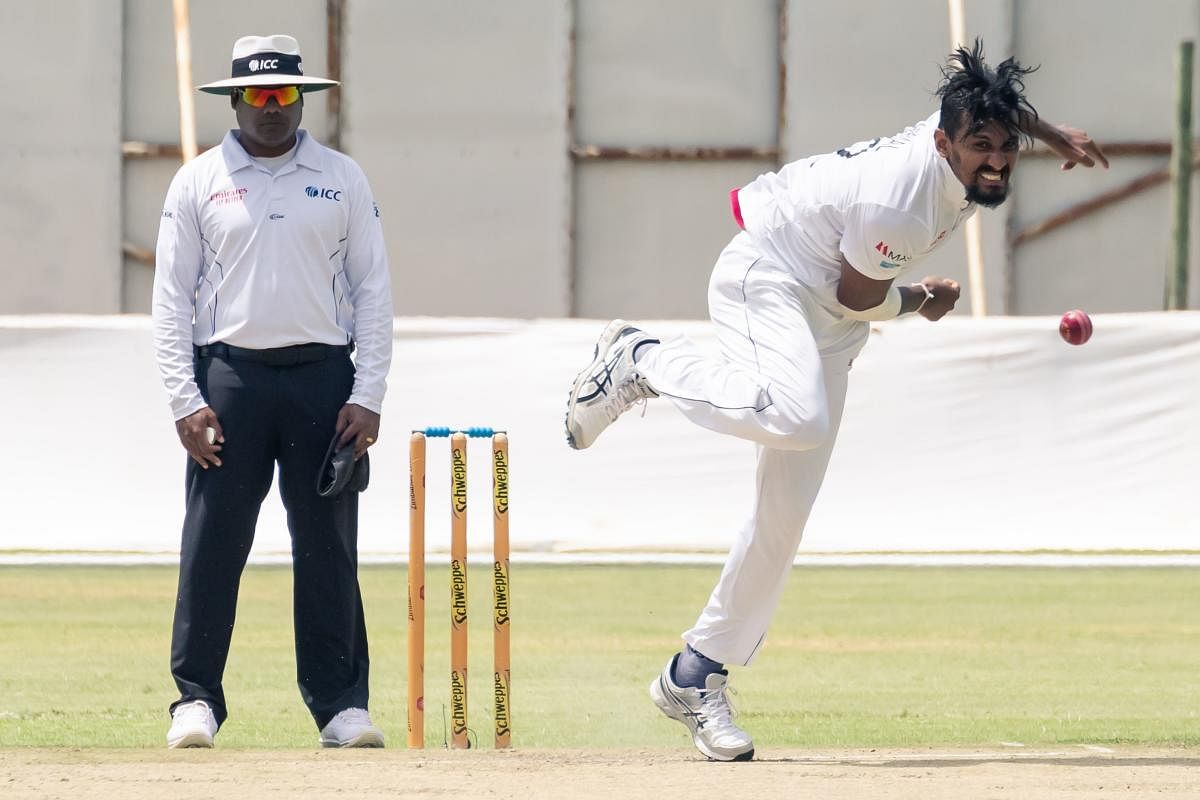 Nitin Menon is the only Indian umpire on International Panel to have officiated in Test matches. AFP