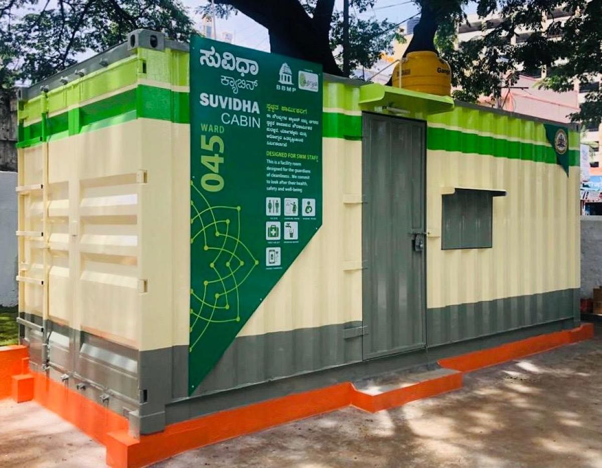 A Suvidha Cabin set up by the BBMP at Yeshwantpur.