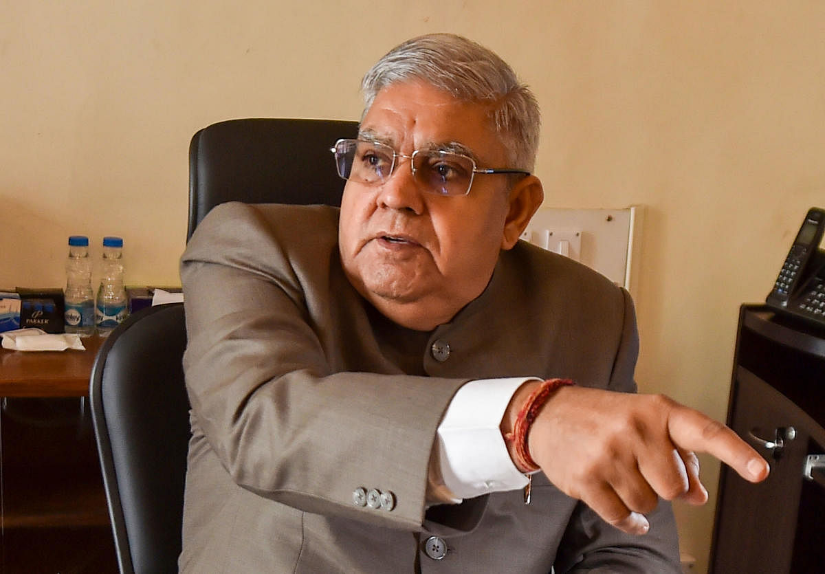 West Bengal Governor Jagdeep Dhankar. 