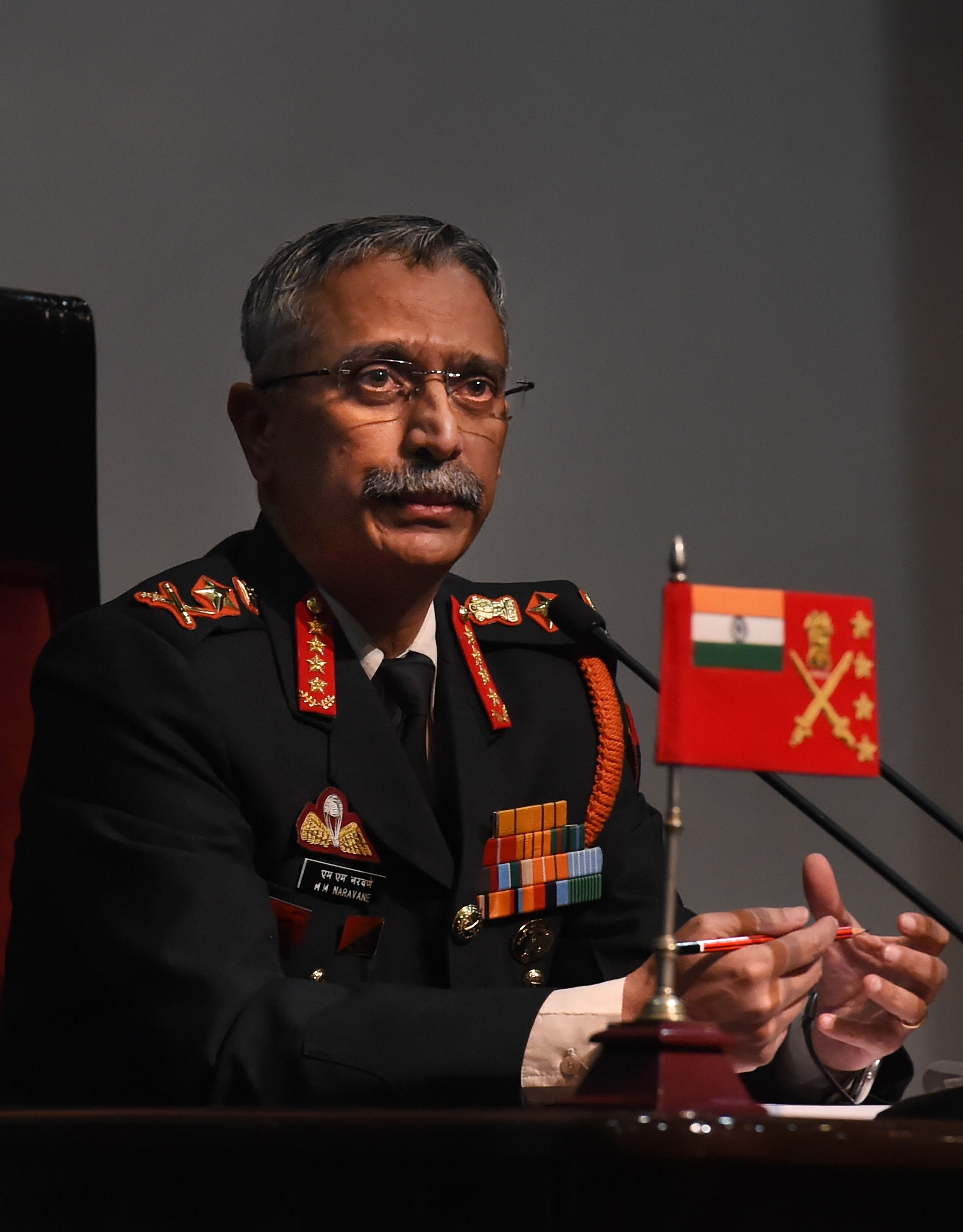 Chief of Army Staff Gen M M Naravane. Credits: PTI Photo
