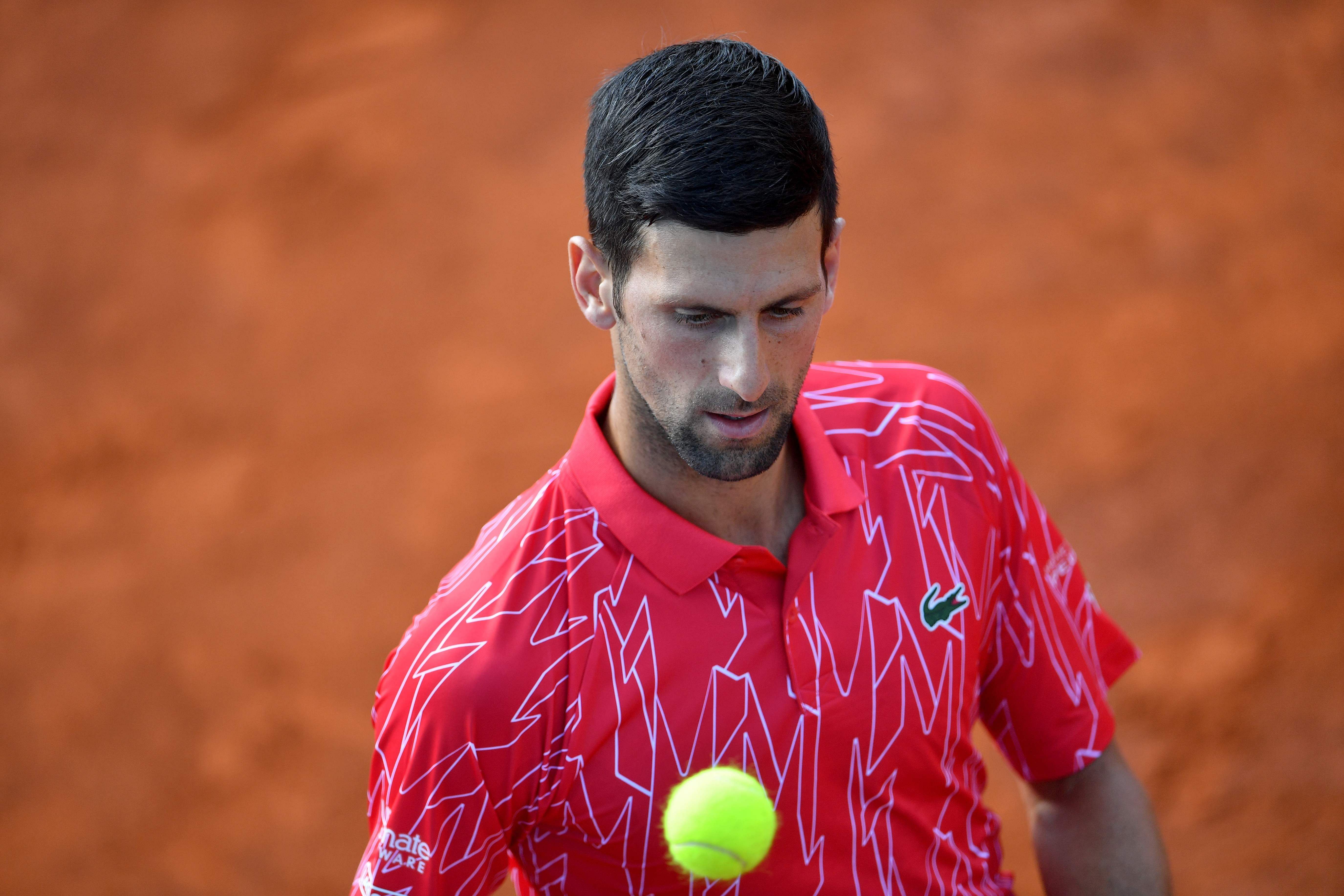 World number one Novak Djokovic lost one of his two opening singles matches on Saturday at the charity tournament he organised, and his day got worse when news broke that one of the event's four legs has been scrapped due to coronavirus concerns. Credit: AFP