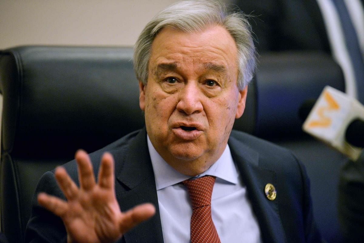 United Nations Secretary-General Antonio Guterres. Credit/AFP Photo