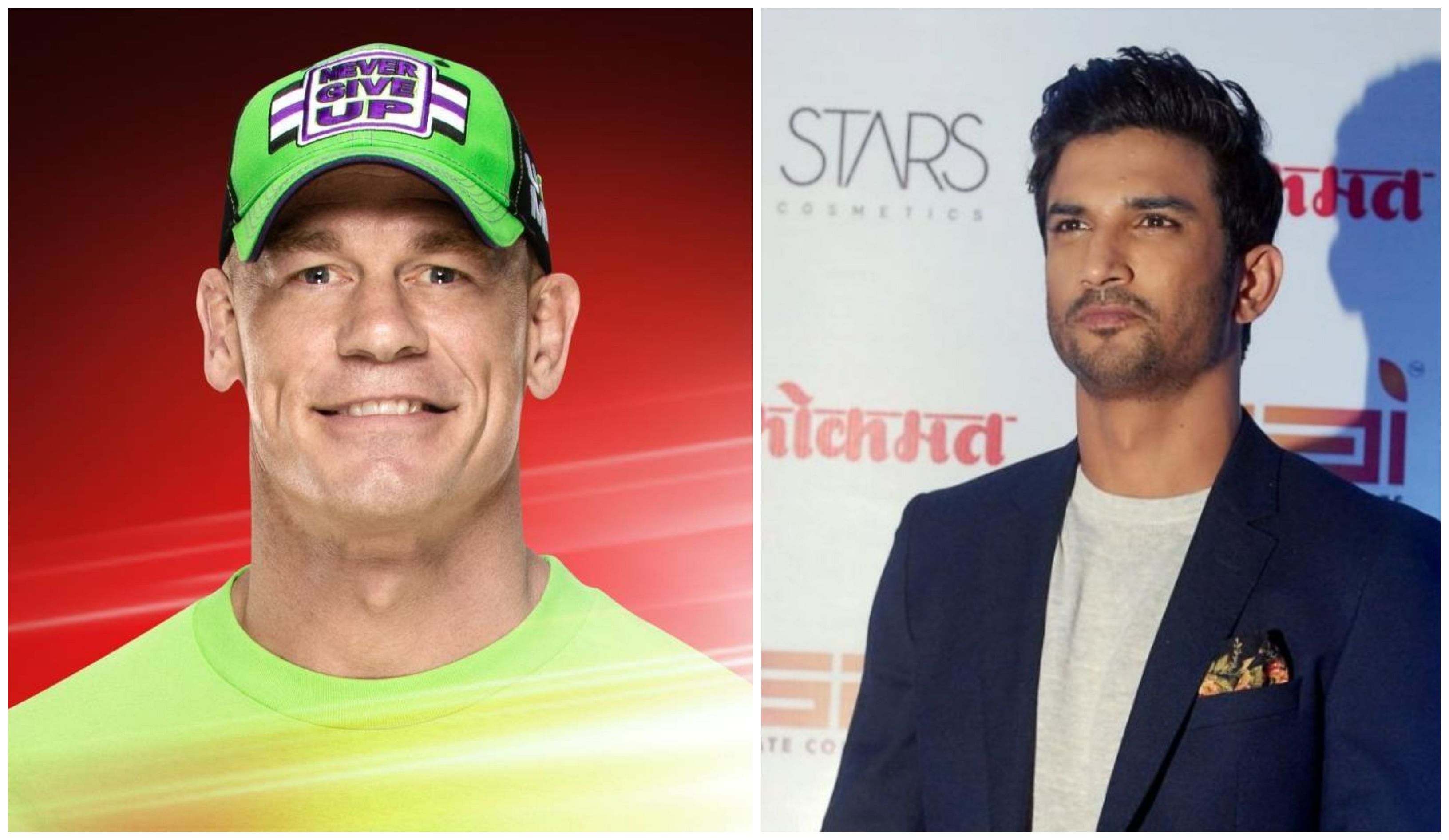 John Cena paid tribute to Sushant Sigh Rajput . Credit: Facebook/File Photo