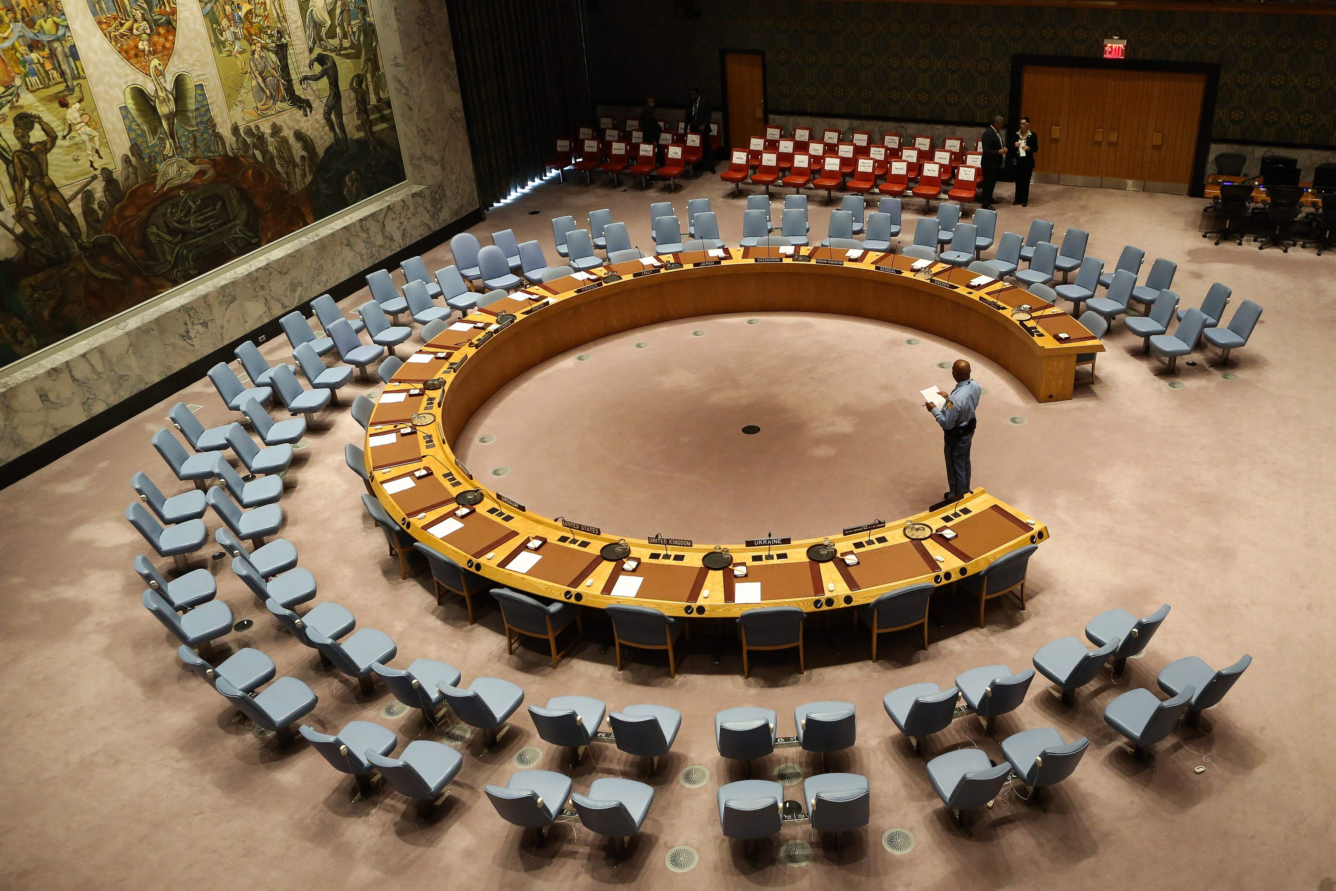 The 15-member Security Council has five permanent members - the US, the UK, France, Russia and China - and 10 non-permanent. Credit: AFP Photo
