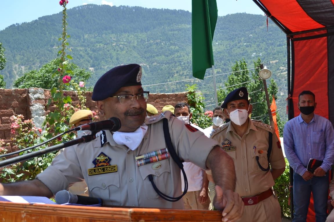 Jammu and Kashmir Police chief Dilbag Singh. Credit/Twitter (JmuKmrPolice)