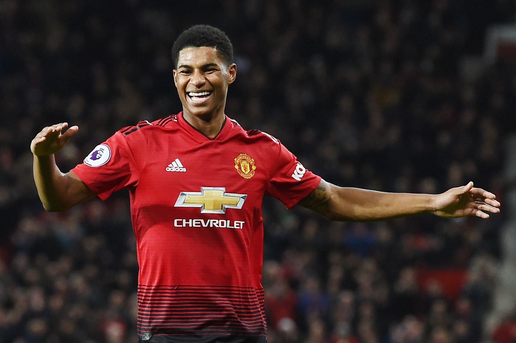  On the field, Rashford has had his most productive season yet in the past year. Yet, it’s his work off the field that is making people, beyond the fans, sit up and take notice. Credit: AFP