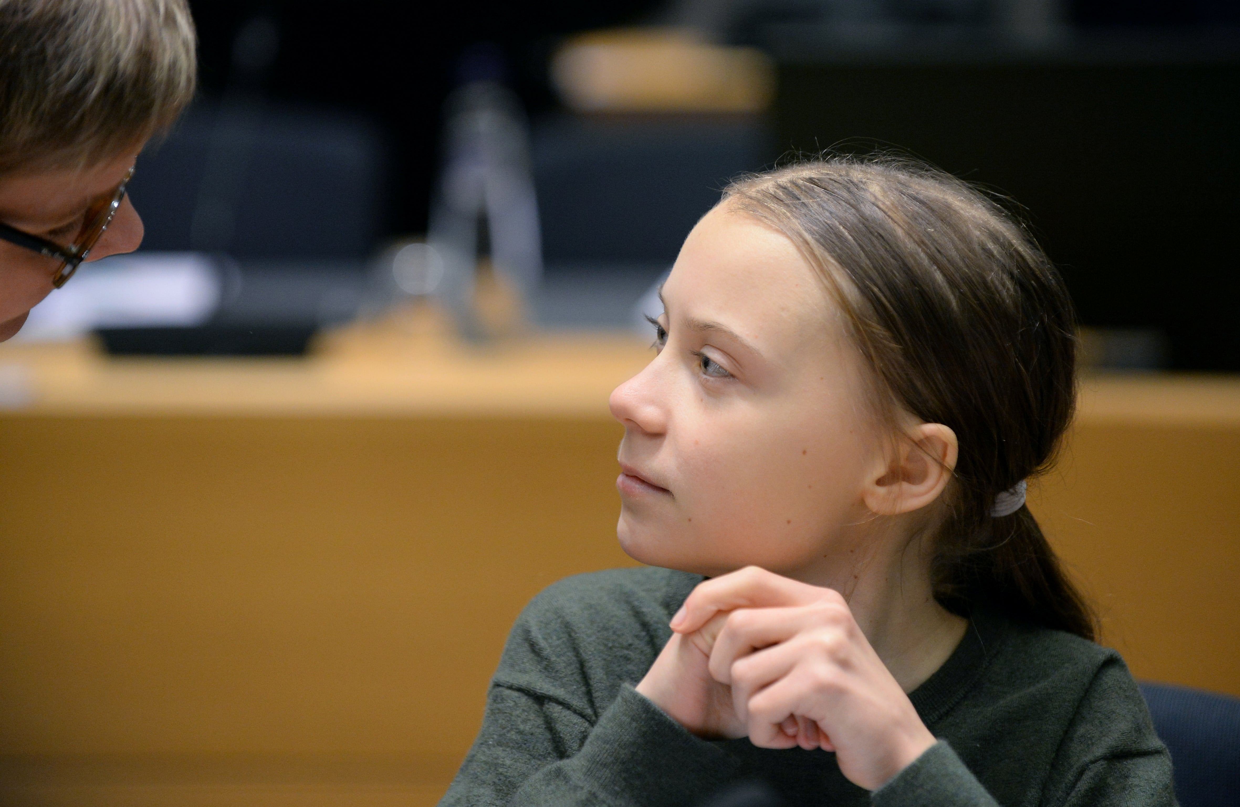 “People want something simple and concrete, and they want me to be naive, angry, childish, and emotional,” Thunberg says. Credit: Reuters Photo