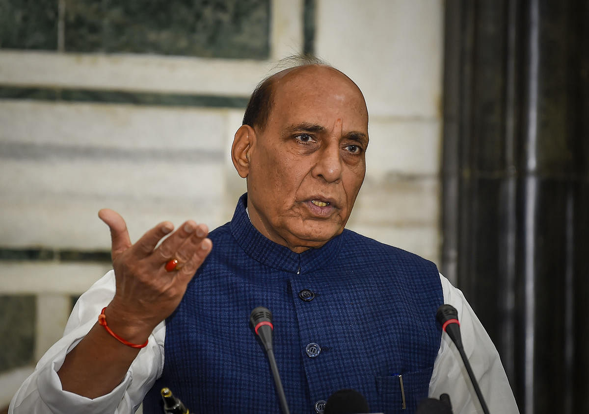 Defence Minister Rajnath Singh.