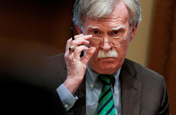 Ex-security advisor John Bolton. Credit: Reuters