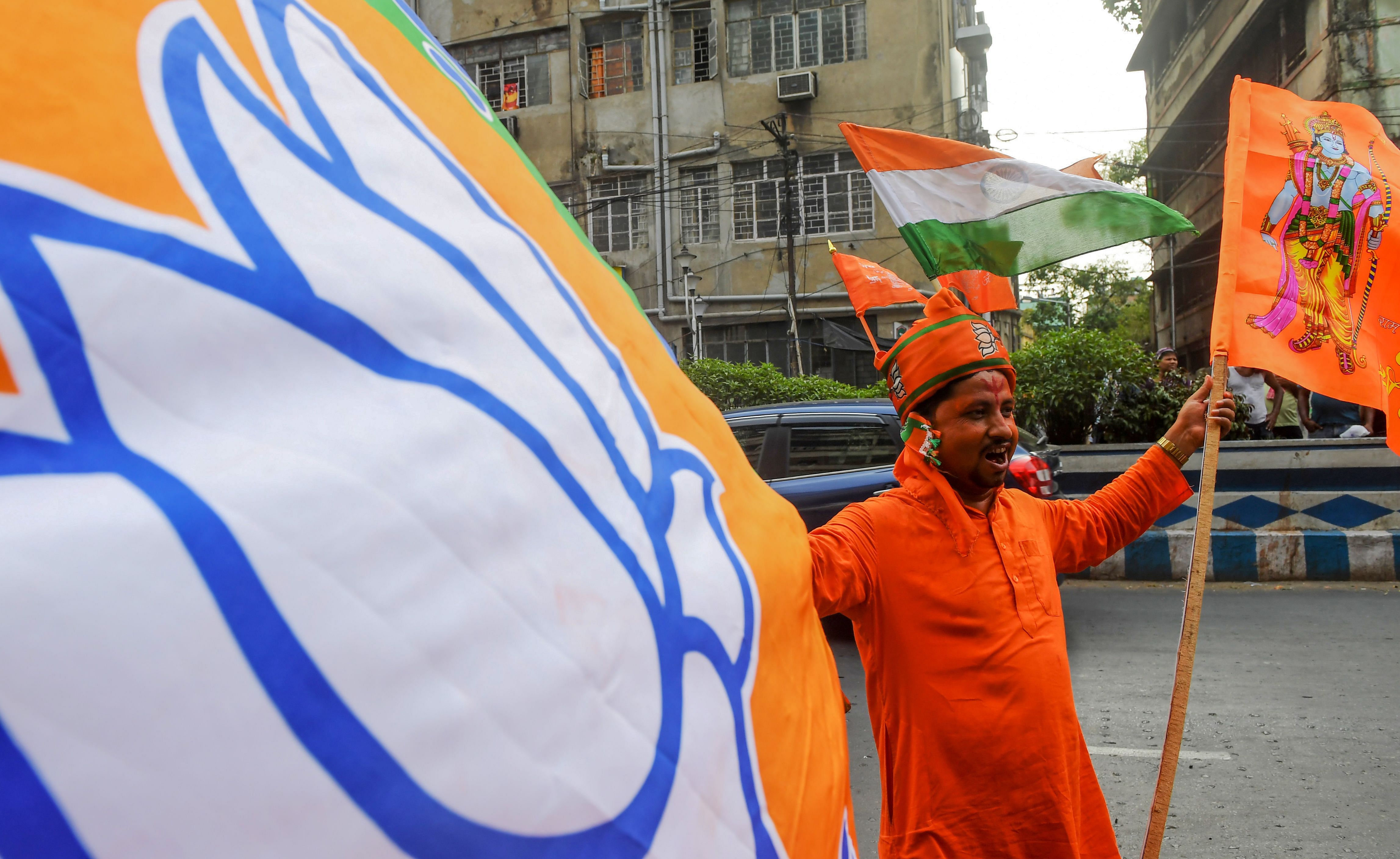 BJP flag. Credits: PTI Photo