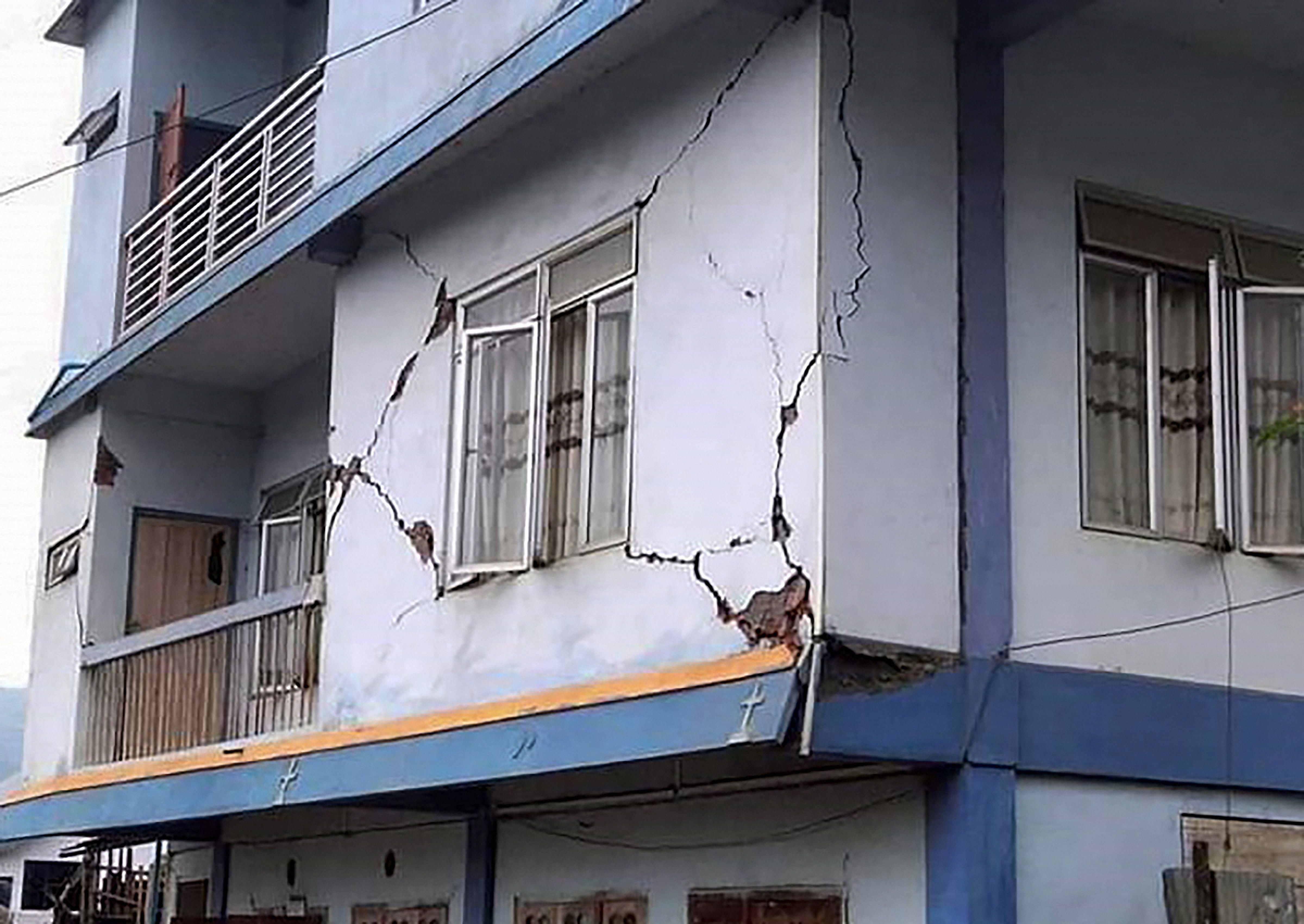 Aftermath of Earthquake in Mizoram. Credits: PTI Photo