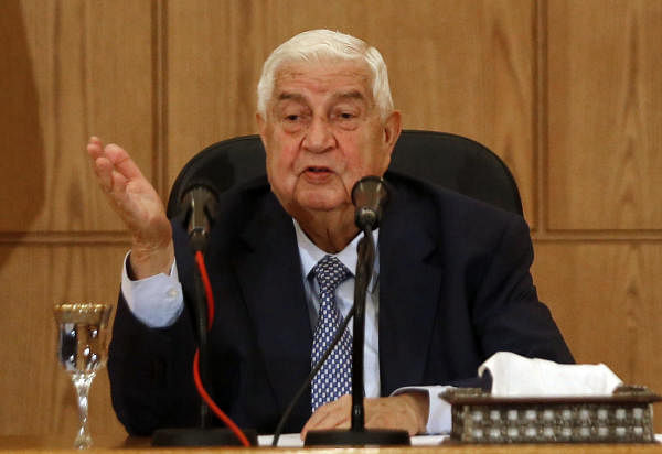 Syria's Foreign Minister Walid Muallem. Credit: AFP Photo