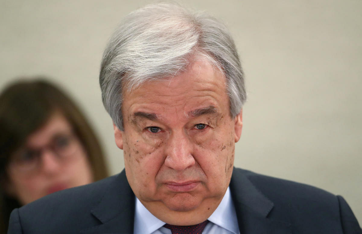 United Nations Secretary-General Antonio Guterres. Credit/Reuters File Photo