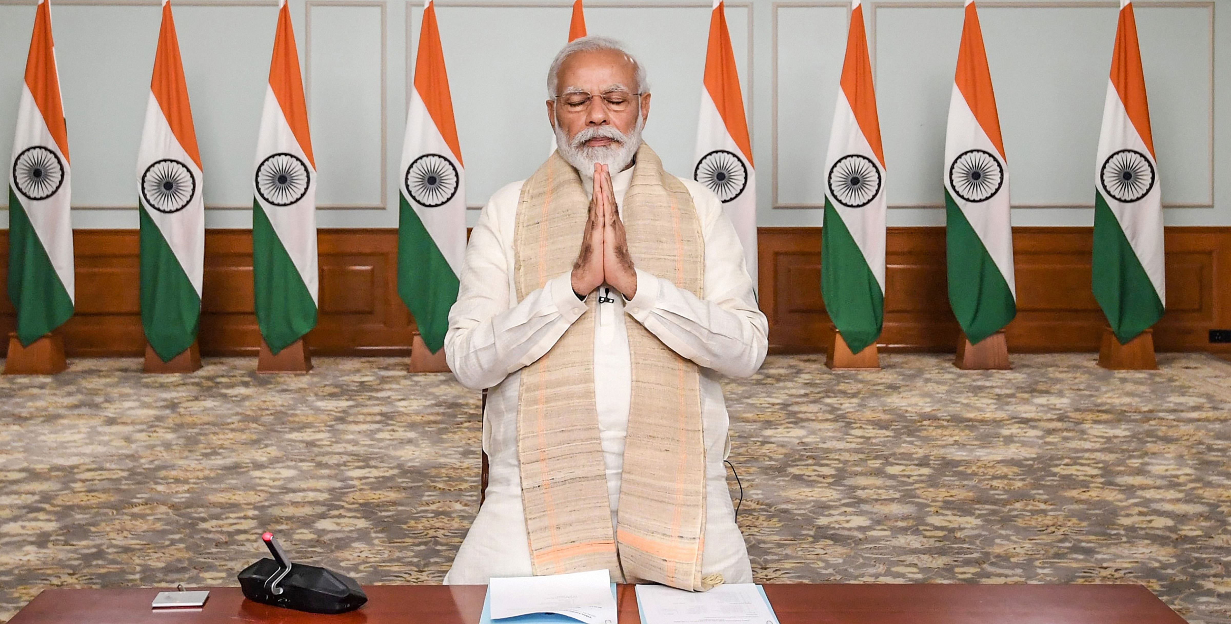 Prime Minister Narendra Modi said the two state governments are carrying out the relief work with promptness. Credit: PTI Photo