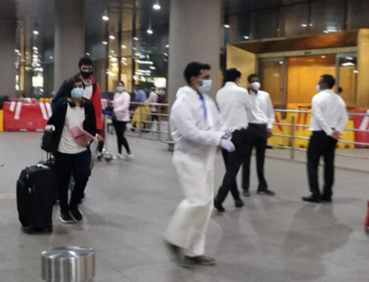 OCI card-holding students arriving at the Kempegowda International Airport by Vande Bharat Mission flights from the United States. Special arrangement