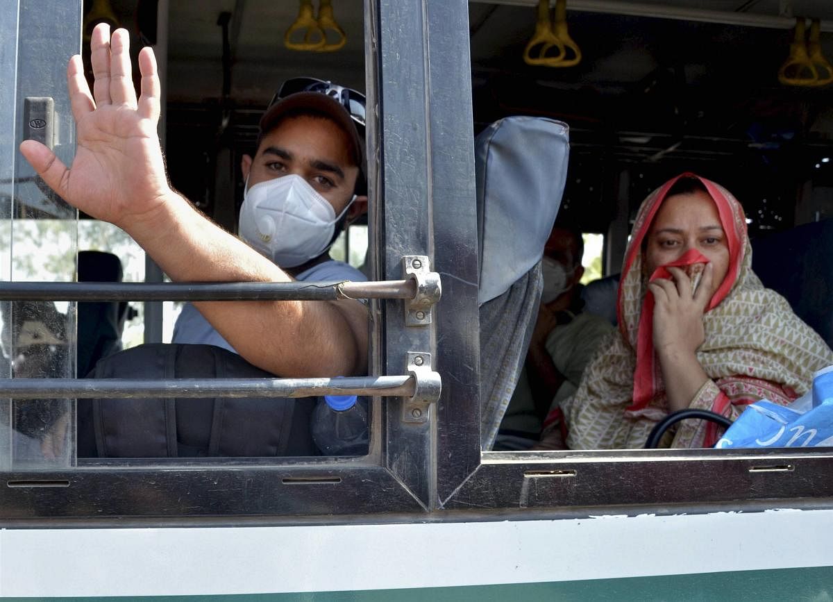 Stranded residents of Jammu and Kashmir including students on their way to their native places (PTI Photo)