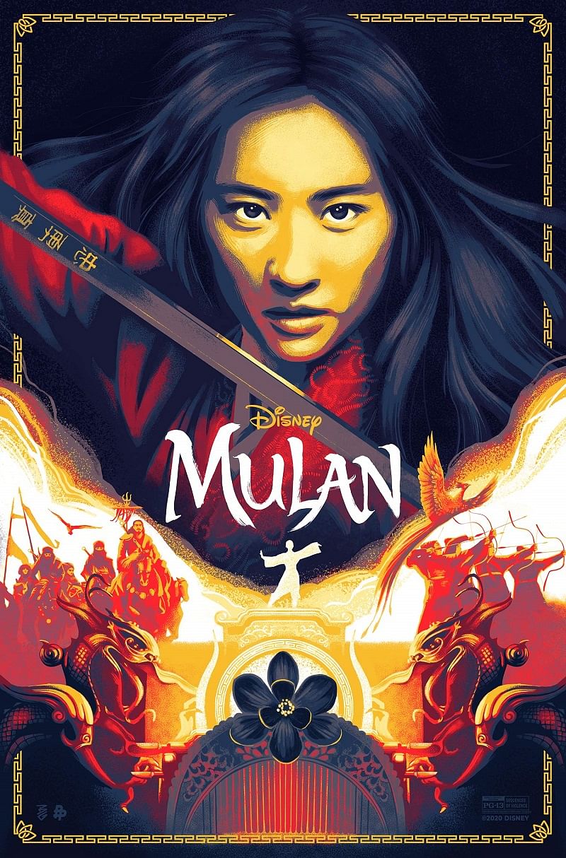 A poster for Disney's Mulan. Credit: Twitter/@DisneysMulan