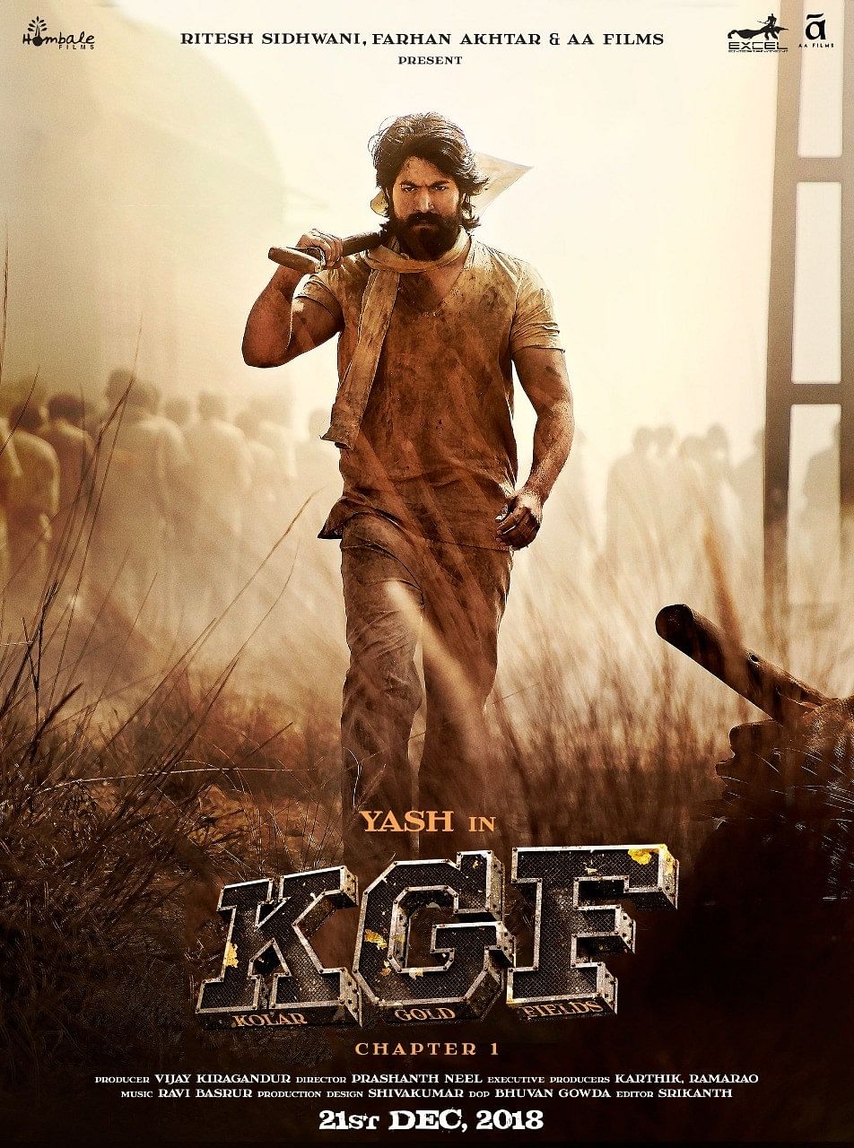 Yash played the lead role in 'KGF'. Credit: IMDb