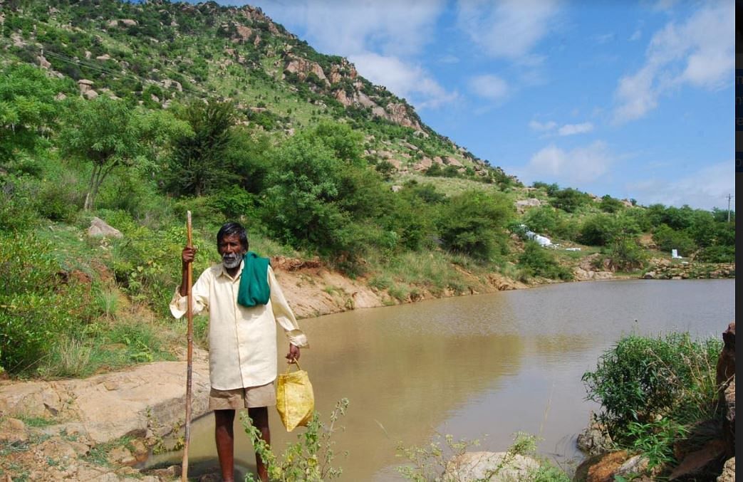 Malavalli farmer Dasanadoddi Kamegowda. Credit: DH File Photo