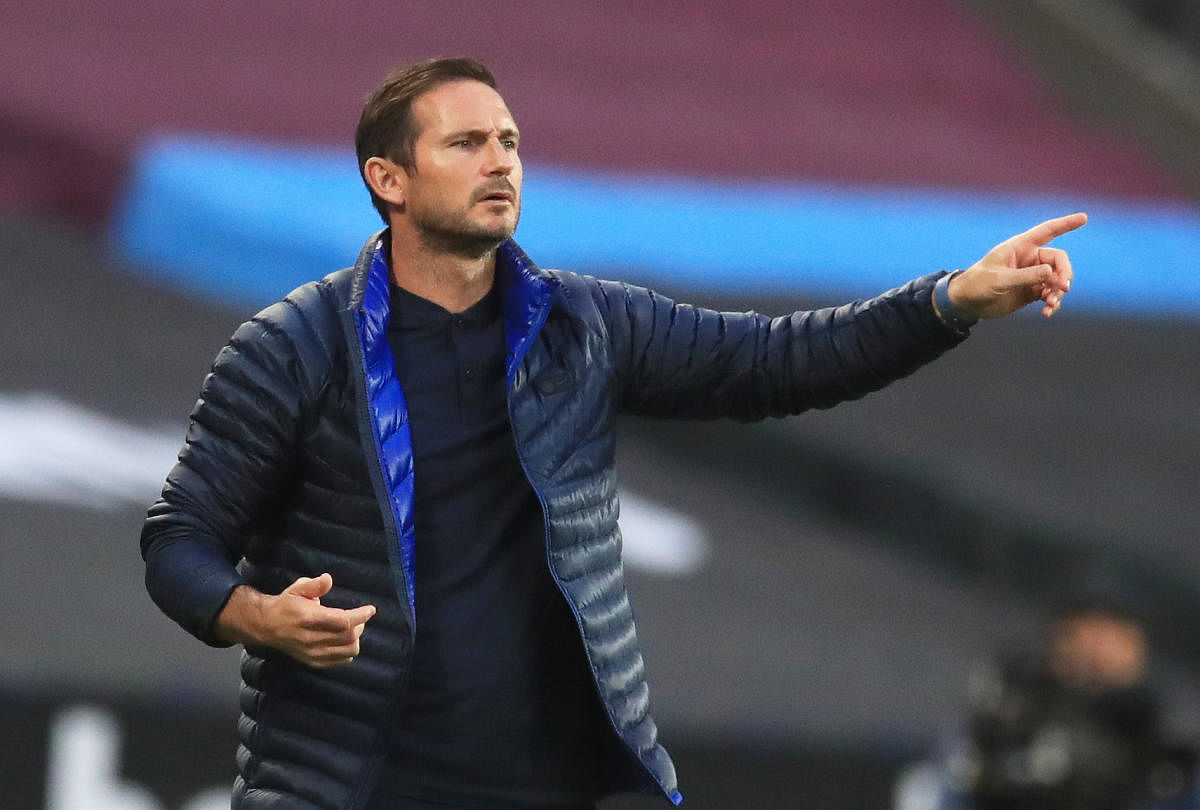 Chelsea manager Frank Lampard reacts, as play resumes behind closed doors following the outbreak of the coronavirus disease (COVID-19). Credit/Reuters Photo