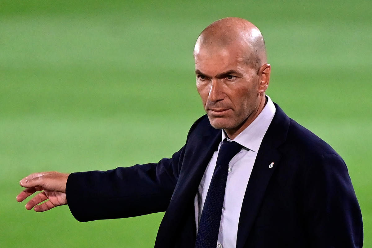 Real Madrid's French coach Zinedine Zidane. Credit/AFP Photo
