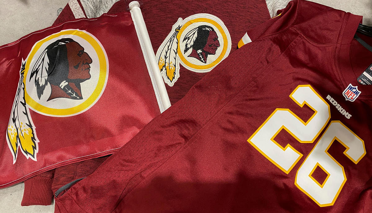 Washington Redskins attire for sale at a store. Reuters/file photo