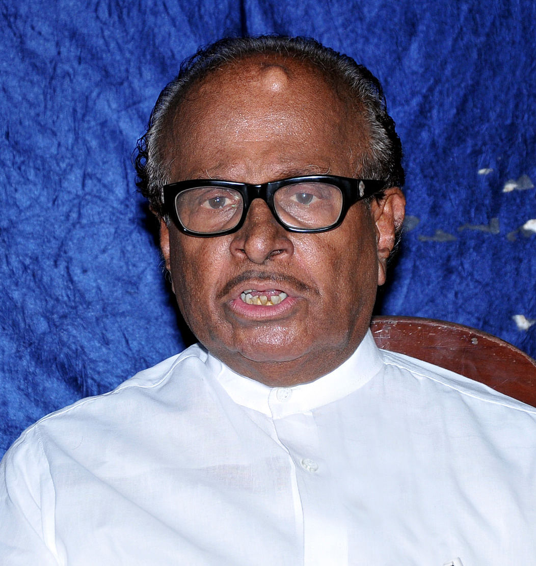 Former union minister Janardhan Poojary had tested positive for Covid-19. Credit: DH File Photo