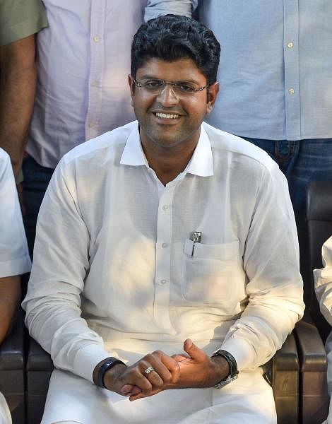 Jananayak Janata Party leader Dushyant Chautala at his residence, in New Delhi, Friday, October 25, 2019. Credit: PTI Photo