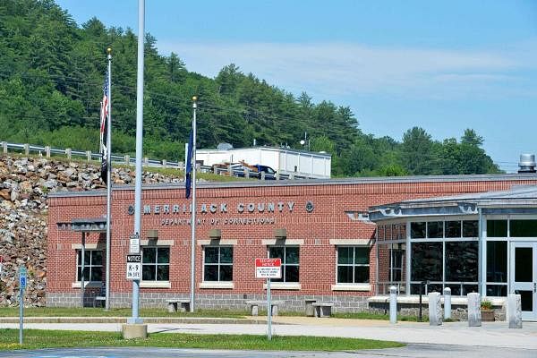 The Merrimack County Department of Corrections in Boscawen, New Hampshire where Guislaine Maxwell was held before being transported to New York City. Credit: AFP Photo
