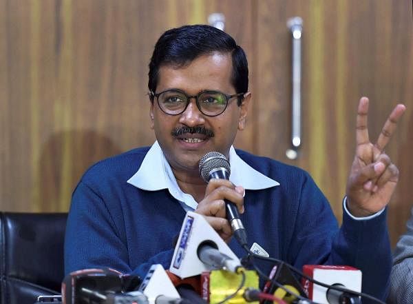 Delhi chief Minister Arvind Kejriwal addresses the media during a press conference at his residence in New Delhi, on Tuesday. Credit: PTI Photo