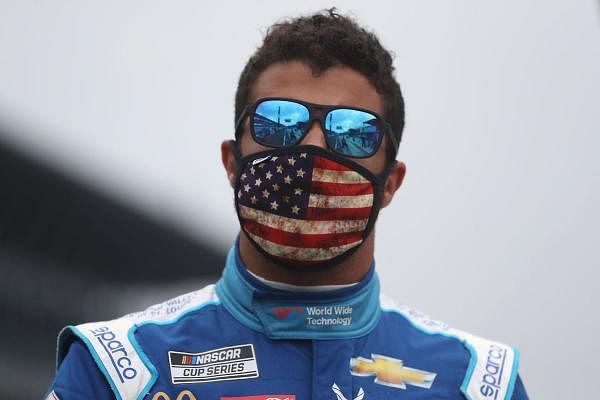 NASCAR driver Bubba Wallace. Credit: AFP