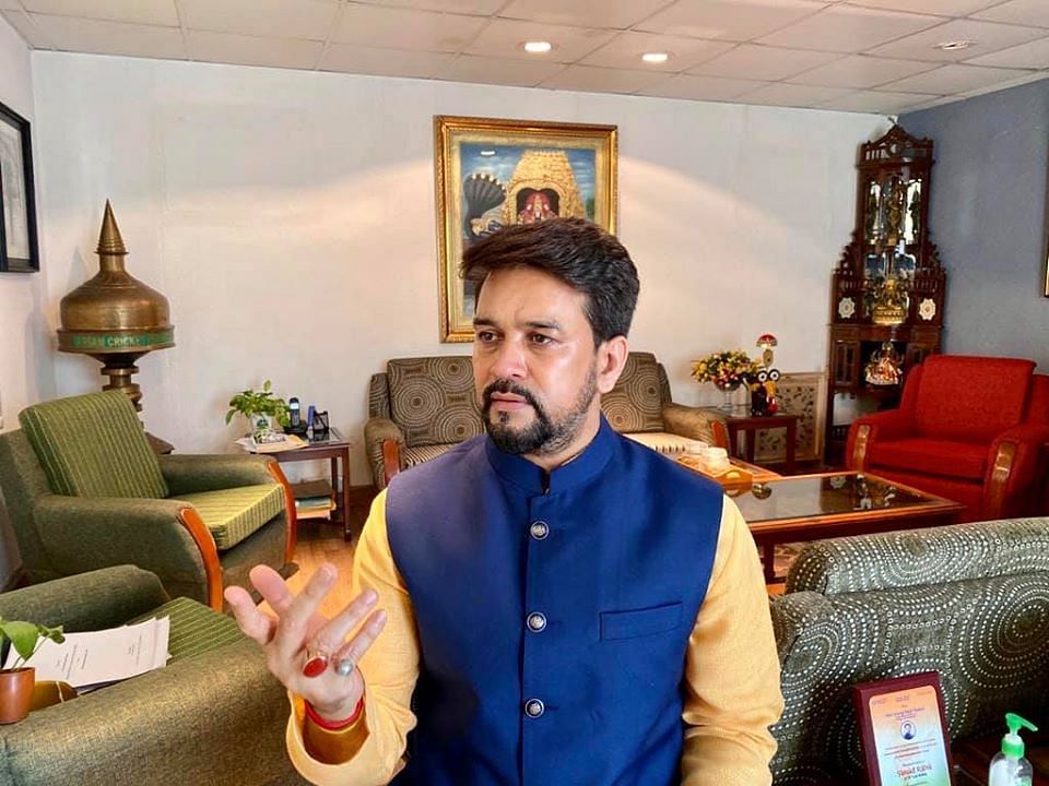 Minister of State for Finance Anurag Singh Thakur. Credit: Facebook (official.anuragthakur)
