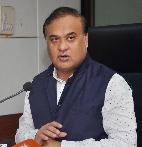 Assam Health and Education Minister Himanta Biswa Sarma addresses a press conference announcing complete lockdown for 14-days starting from June 28, due to surge in Covid-19 cases, in Guwahati, Friday, June 26, 2020. Credits: PTI Photo