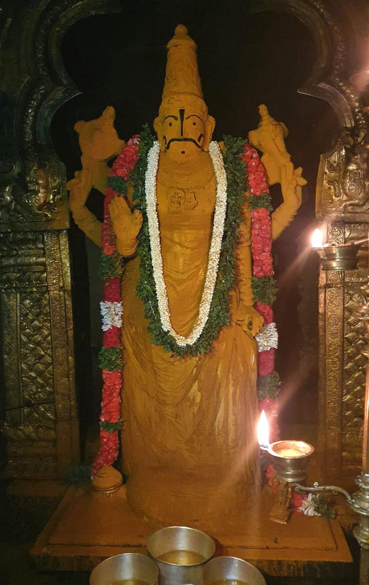 Special abhishekas were performed on the presiding deity Cheluvanarayana Swamy, at Melkote in Mandya district, as part of Krishna Rajamudi Mahotsava on Tuesday.