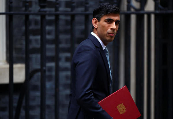 Britain's Chancellor of the Exchequer Rishi Sunak reacts as he leaves Downing Street, in London, Britain July 8, 2020. Credit: Reuters Photo