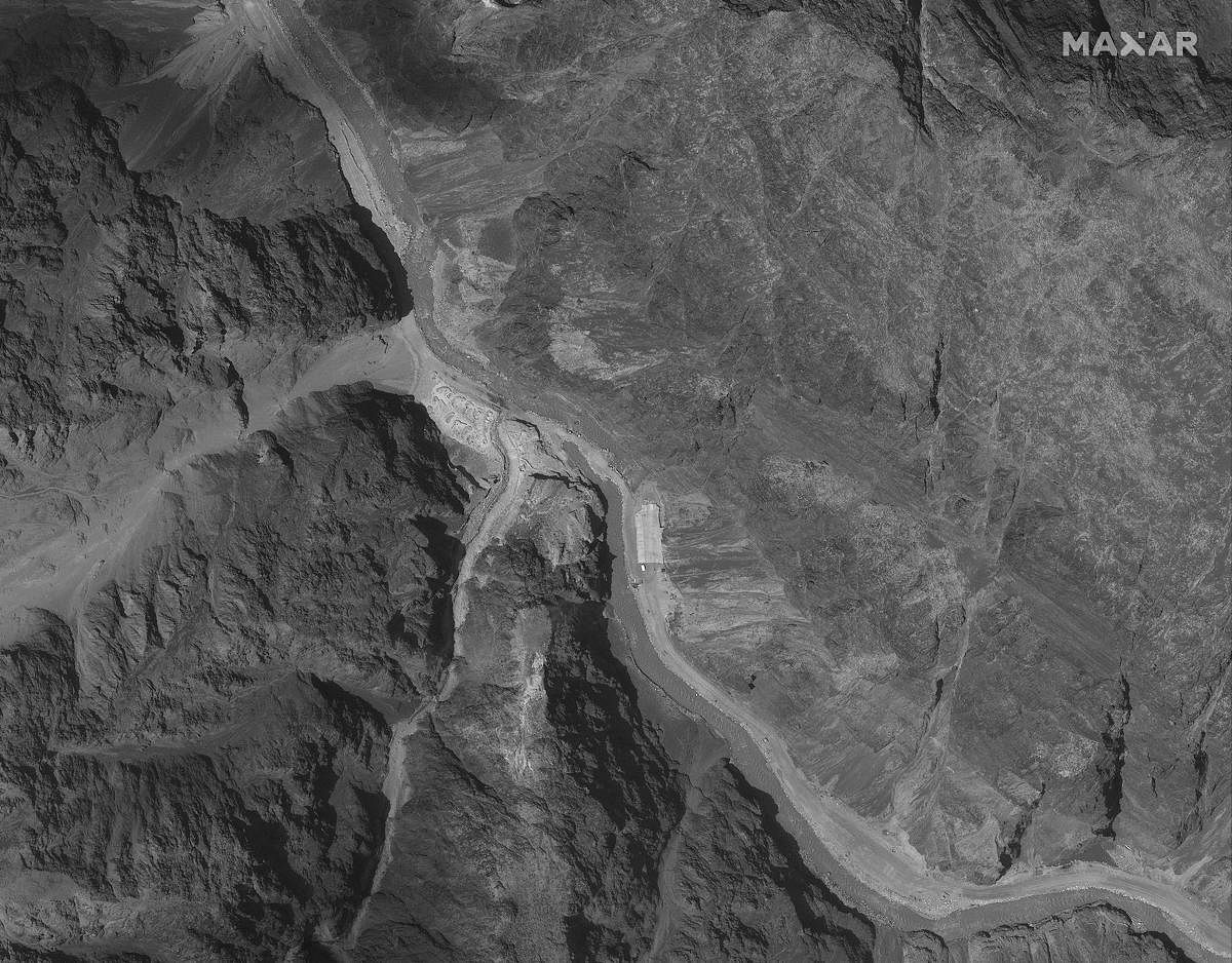 Galwan Valley: This July 6, 2020, satellite image provided by Maxar Technologies shows the Galwan Valley along the disputed border between India and China. China and India appear to have dismantled recent construction on both the Indian and Chinese sides