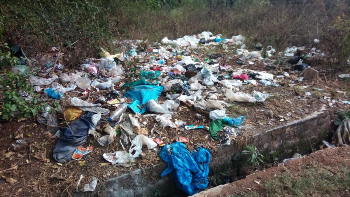 Garbage menace has increased in Somwarpet town panchayat limits.