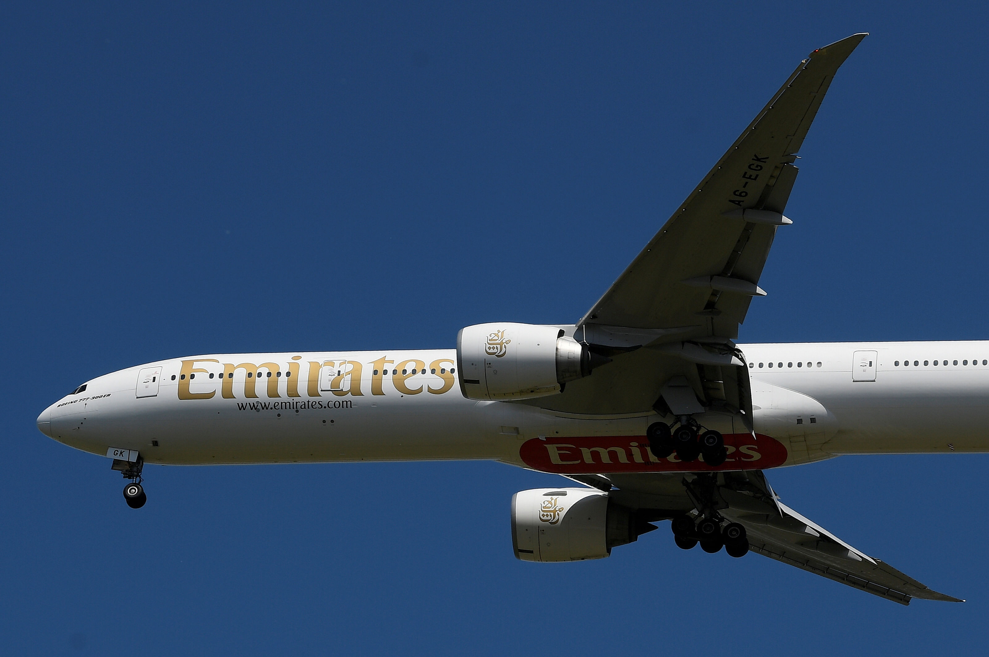 Emirates passenger plane. Credits: Reuters Photo